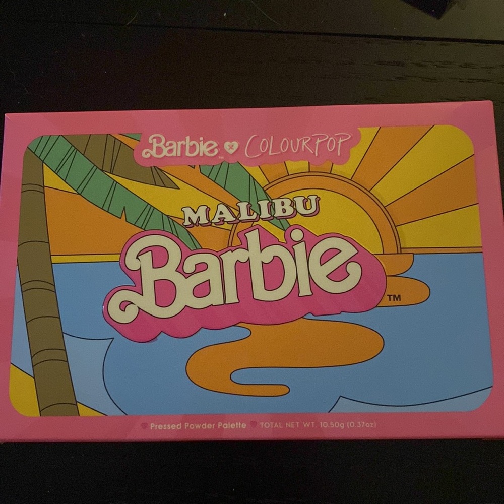 Brand new Malibu Barbie colourpop palette